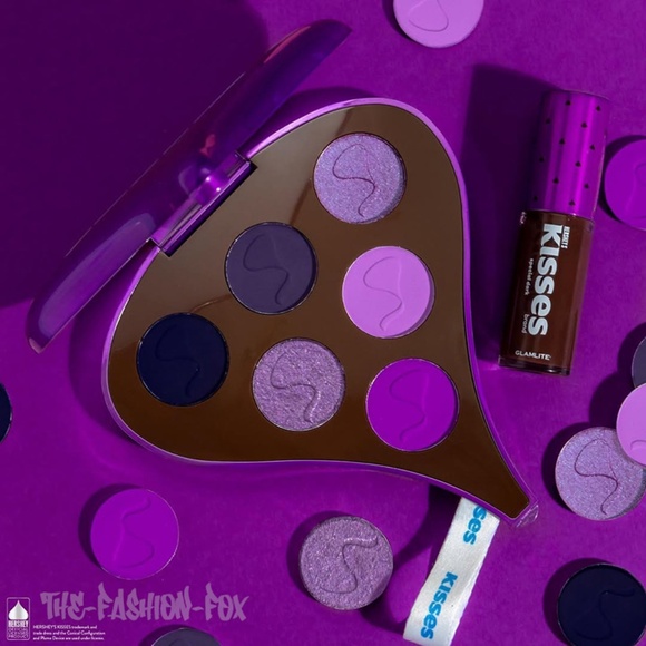 Glamlite Hershey's Kisses Special Dark Chocolate 6 Shades Eyeshadow Palette NEW - Picture 3 of 13